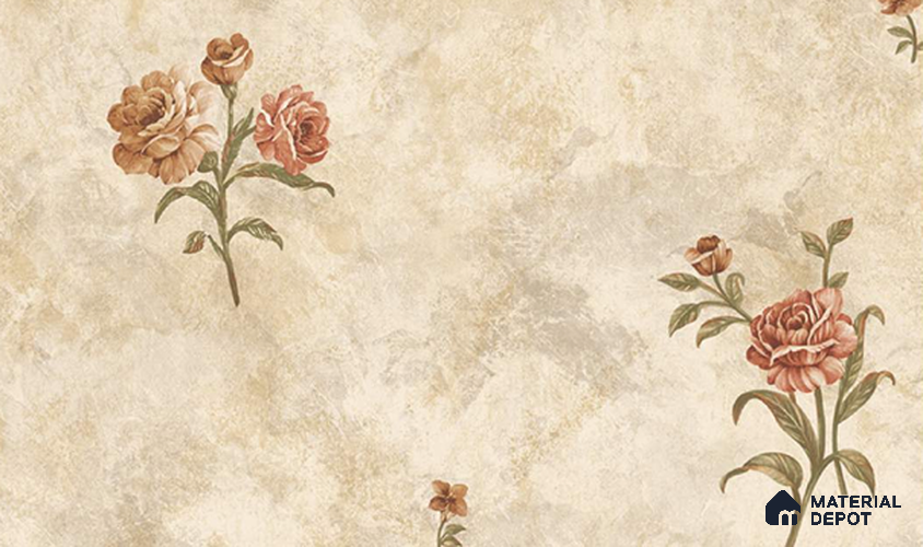 W-206 | 9.5 Meter x 21 Inches Florals Look Wallpaper - 55 Sq. Ft. | Minimum 15% wastage during installation