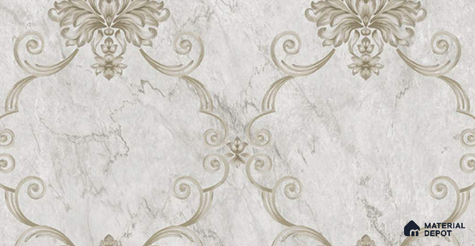 W-213 | 9.5 Meter x 21 Inches Damask Look Wallpaper - 55 Sq. Ft. | Minimum 15% wastage during installation