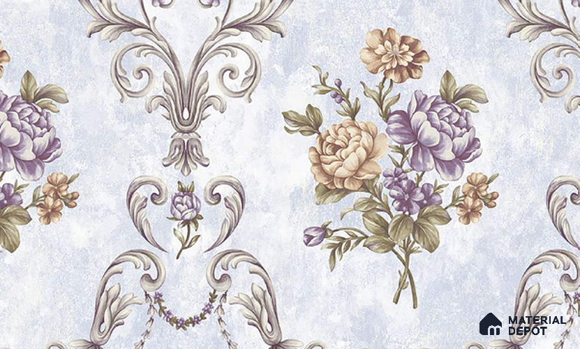 W-217 | 9.5 Meter x 21 Inches Florals Look Wallpaper - 55 Sq. Ft. | Minimum 15% wastage during installation