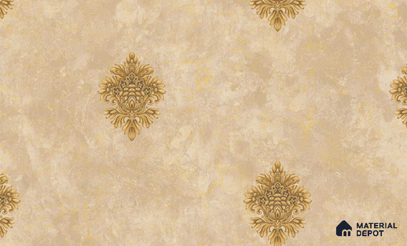 W-224 | 9.5 Meter x 21 Inches Damask Look Wallpaper - 55 Sq. Ft. | Minimum 15% wastage during installation