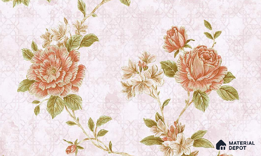 W-250 | 9.5 Meter x 21 Inches Florals Look Wallpaper - 55 Sq. Ft. | Minimum 15% wastage during installation