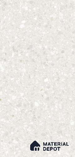 Terrazzo Wall & Floor Tile TL 10994 | Royal Tera Bianco | 4 ft x 2 ft Crits Micro Matte Finish Porcelain Tile - 9 mm | 4 Random Design | Suitable for Living Room, Bedroom, Dining & Bathroom | 3 mm Spacer Required
