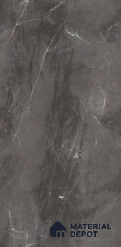 TL 08702 B Black 4 ft x 2 ft Glossy Finish Vitrified Floor & Wall Tile - 8.5 mm