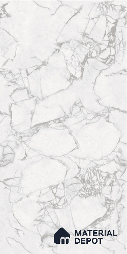 TL 08668 White 4 ft x 2 ft Matte Finish Vitrified Floor & Wall Tile - 9 mm