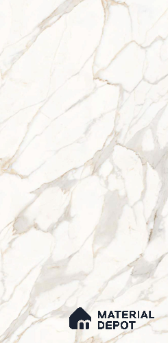 TL 08626 White 5.25 ft x 2.62 ft Glossy Finish Vitrified Floor & Wall Tile - 9 mm