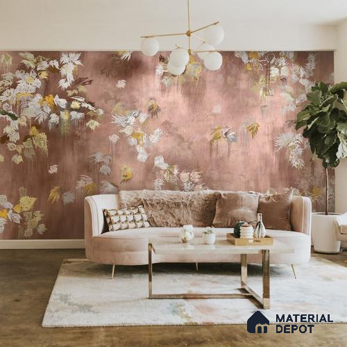 Worth it - Abstract Soft Feel Customized Wallpaper Design for Walls, Pink