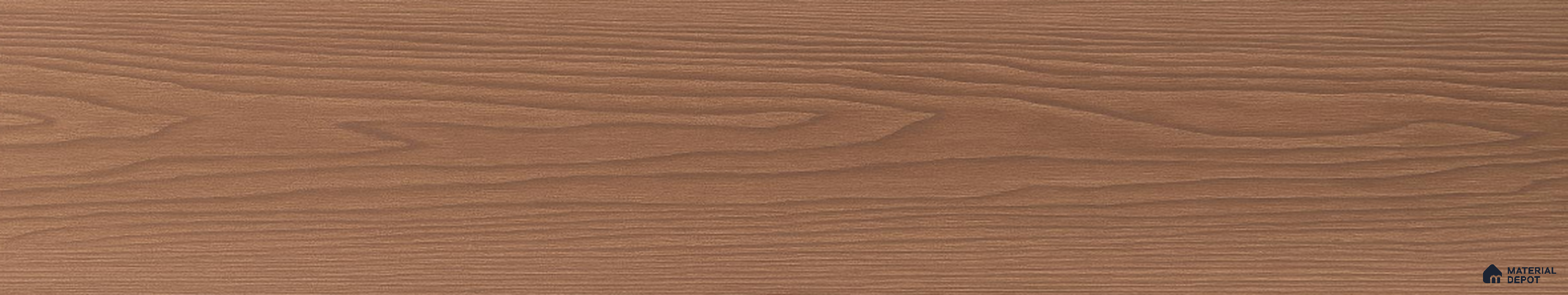 Maple Brown Composite Floor CF 00022 Rectangular Plain Design 9.51 ft x 5.52 inch WPC Decking - 21 mm | Suitable for Balcony, Patio & Outdoor
