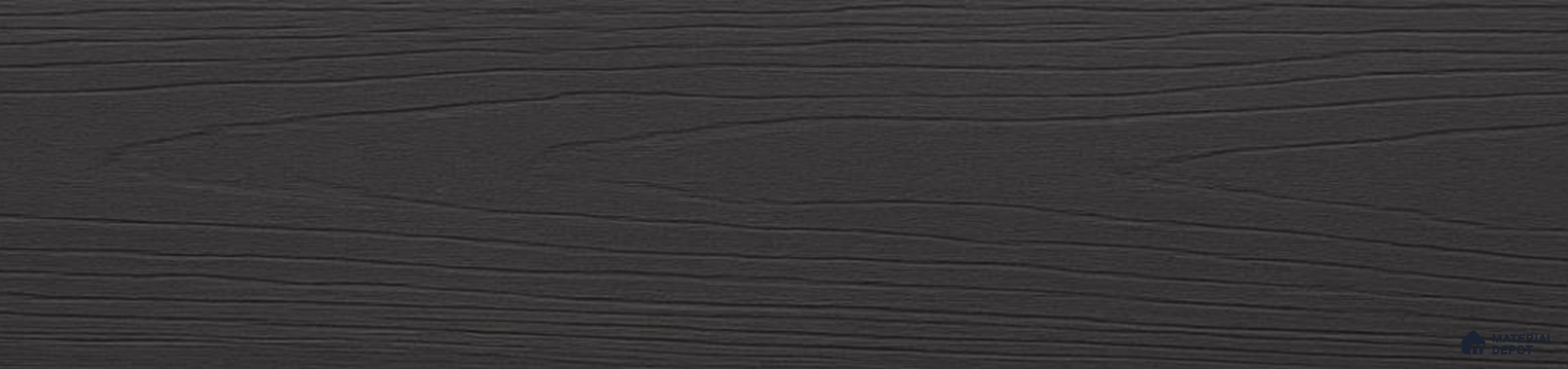Black Composite Floor CF 00021 Circular Hollow & Pattern 1 Design 9.51 ft x 5.52 inch WPC Decking - 25 mm | Suitable for Balcony, Patio & Outdoor