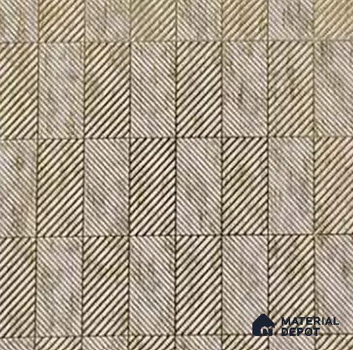 Beige Patterned Look Charcoal Decorative Wall Panel 8 ft x 2 ft 4 mm | Ideal For Feature Wall, Living Room, Bedroom, Home, Office | PN 05572 | Width is Subjected to 5% Variation