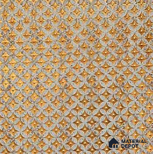 Brown Geometric Look Charcoal Decorative Wall Panel PN 05575 8 ft x 2 ft - 4 mm | Suitable for Feature Wall, TV Unit & Living Room | Width is Subjected to 5% Variation
