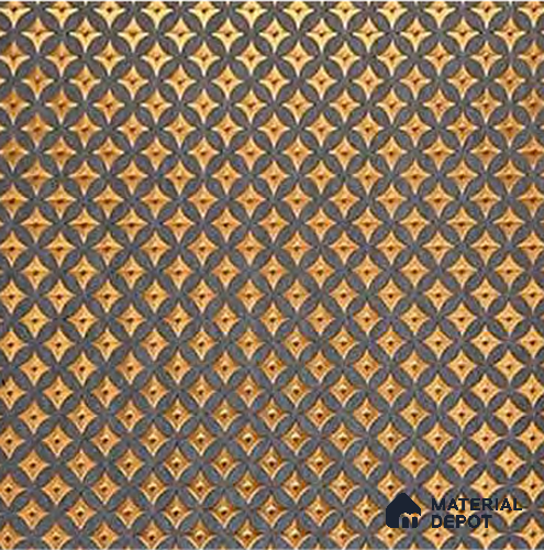 Brown Geometric Look Charcoal Decorative Wall Panel PN 05576 8 ft x 2 ft - 4 mm | Suitable for Feature Wall, TV Unit & Living Room | Width is Subjected to 5% Variation
