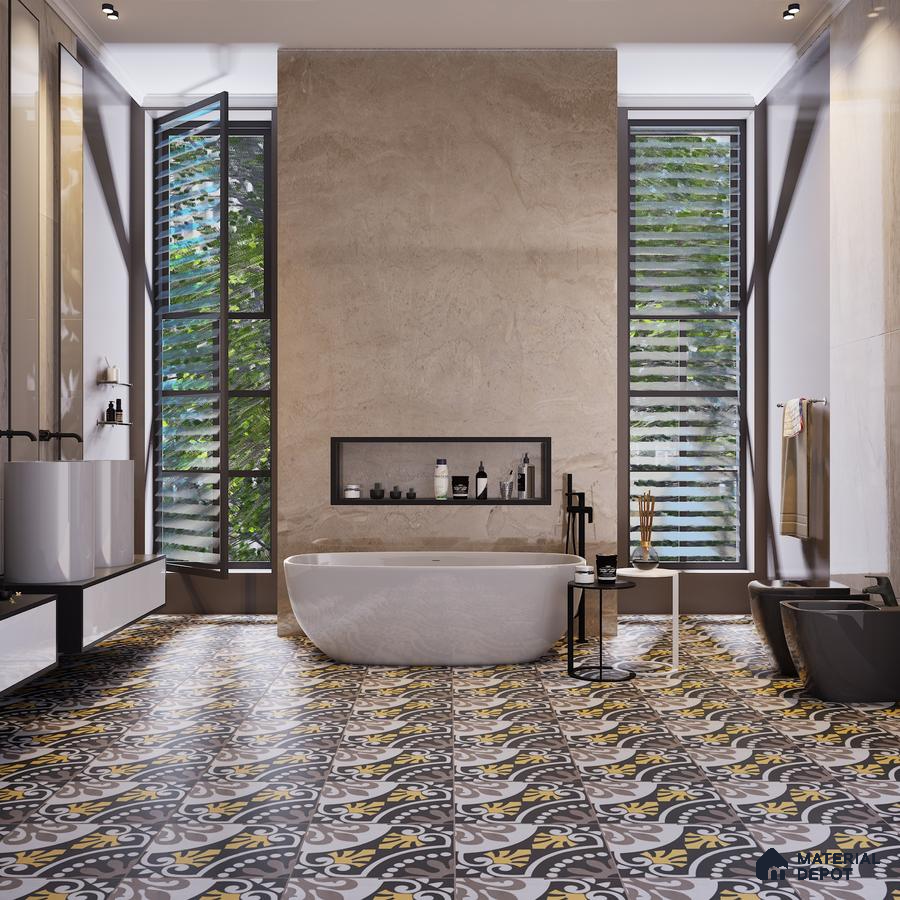 544 300x300 mm Matte finish Moroccan Series Heavy Duty Ceramic Tile | Material Depot
