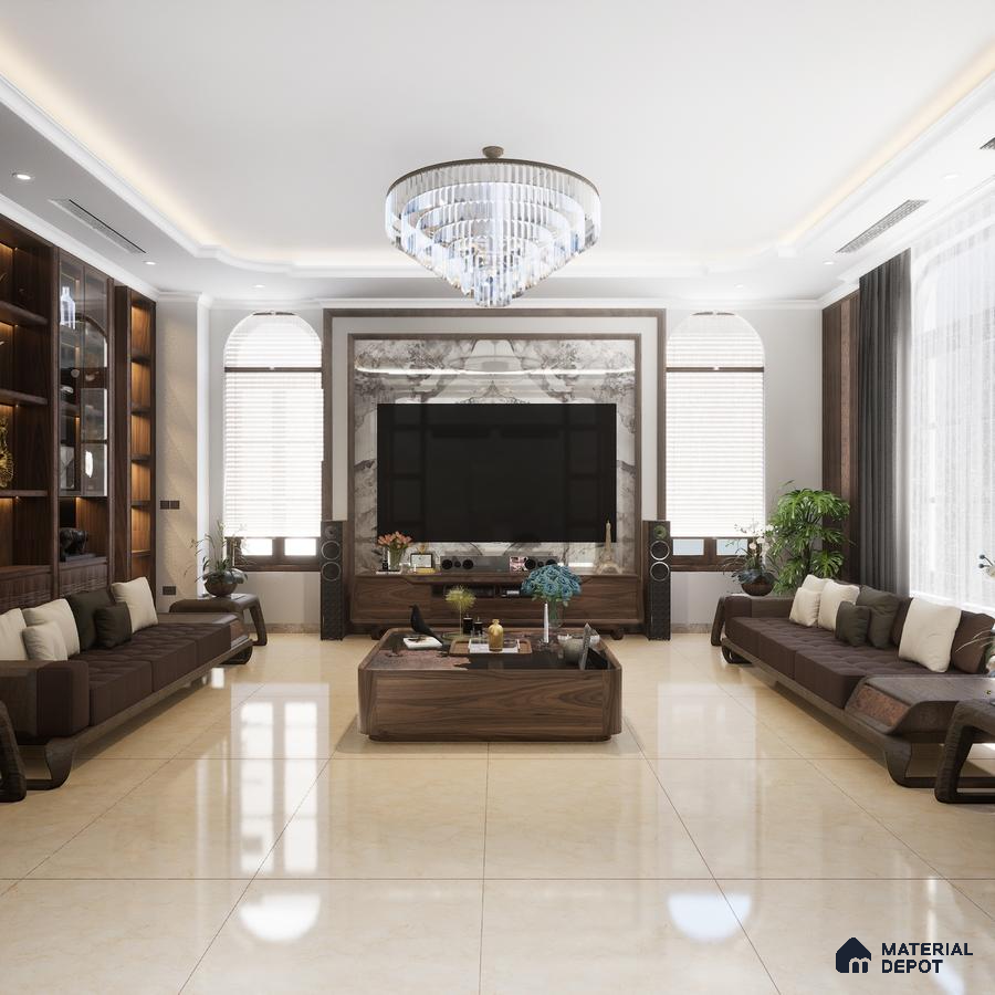 Lavit End Safari 1200x600 mm Polished Glazed Vitrified Floor Tile - 10 mm | Material Depot