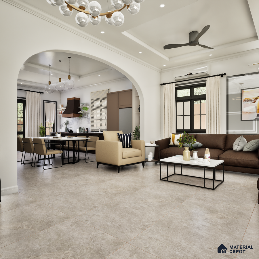 Orra Earth 1200x600 mm Matt Finish GVT Wall Tile - 9 mm | Material Depot