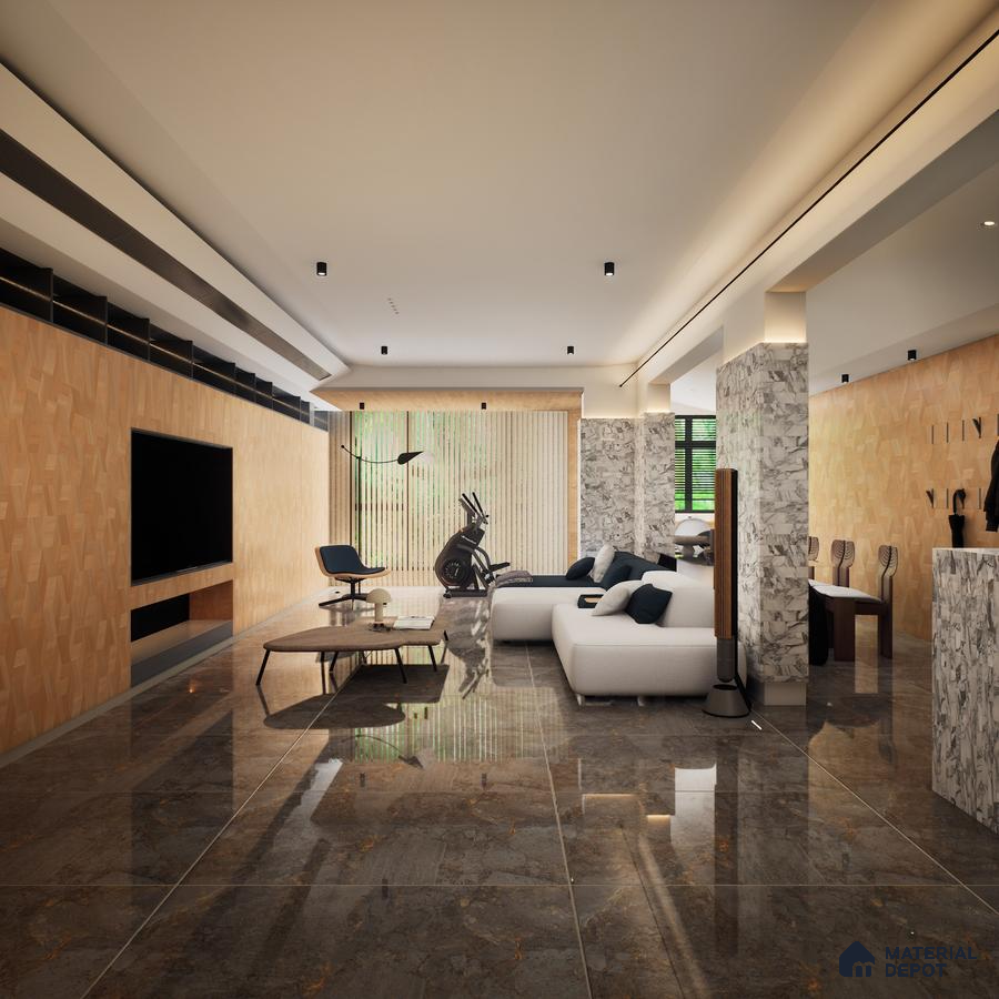 Marvel Verde 1200x600 mm GVT Tile - 9 mm | Material Depot