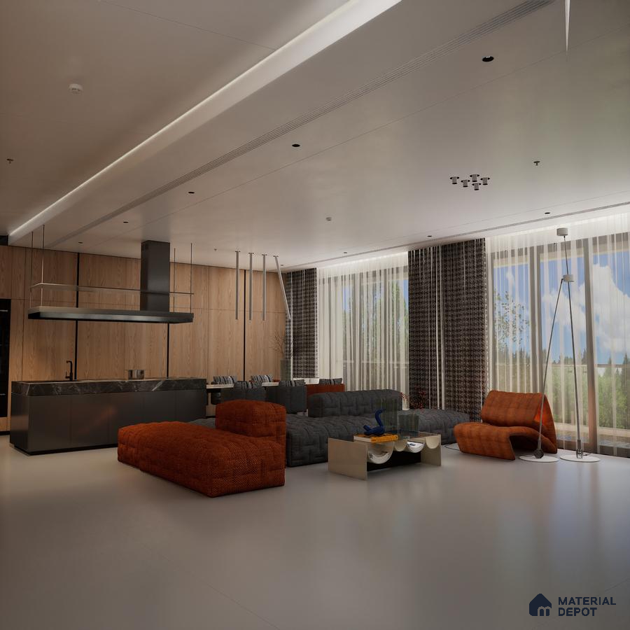 Mozart XL Grey Matt 1600x800 mm Matte Finish Sand Dune Full Body Floor and Wall Tile - 9 mm | Material Depot