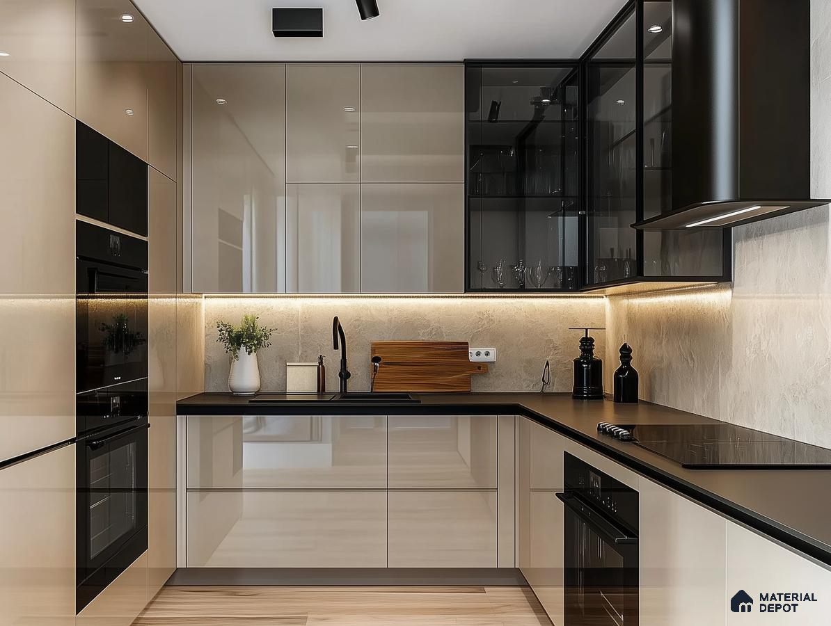 A Compact and Stylish Kitchen: A Functional Design for Small Spaces | Material Depot