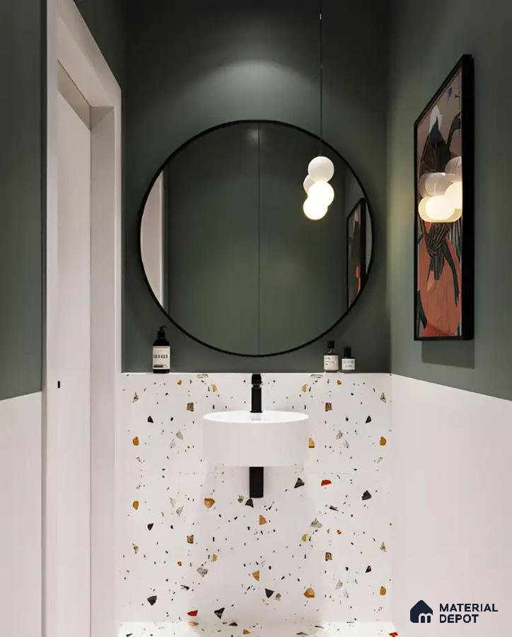 Artistic Terrazzo Flair in a Modern Washroom | Material Depot