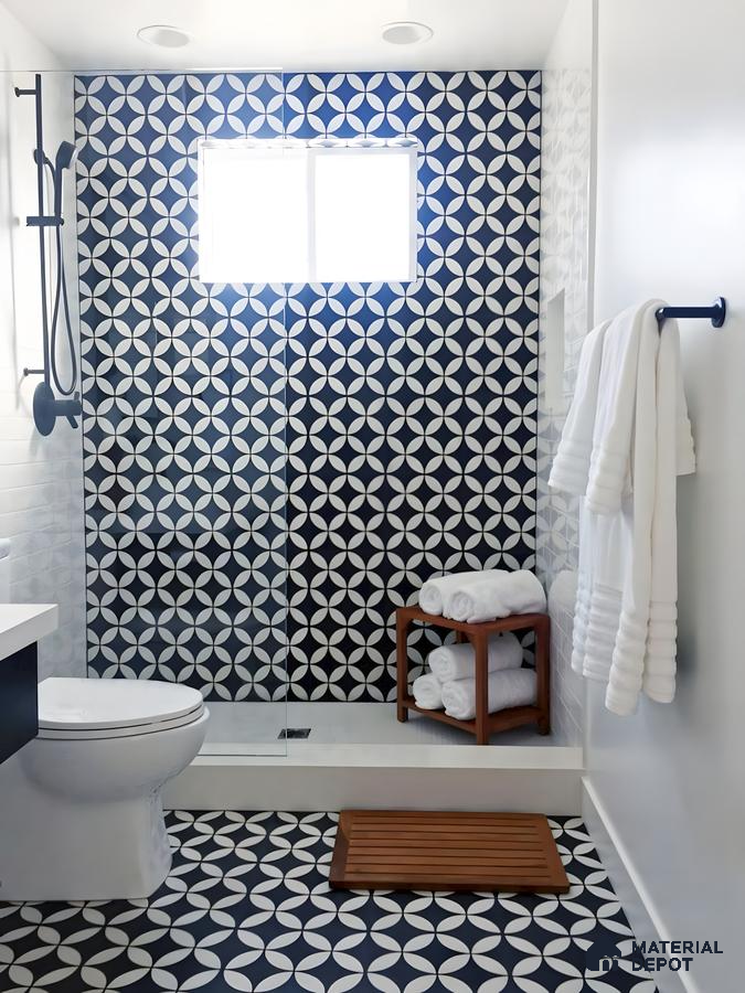 Bold Geometric Tiles for a Modern Space | Material Depot