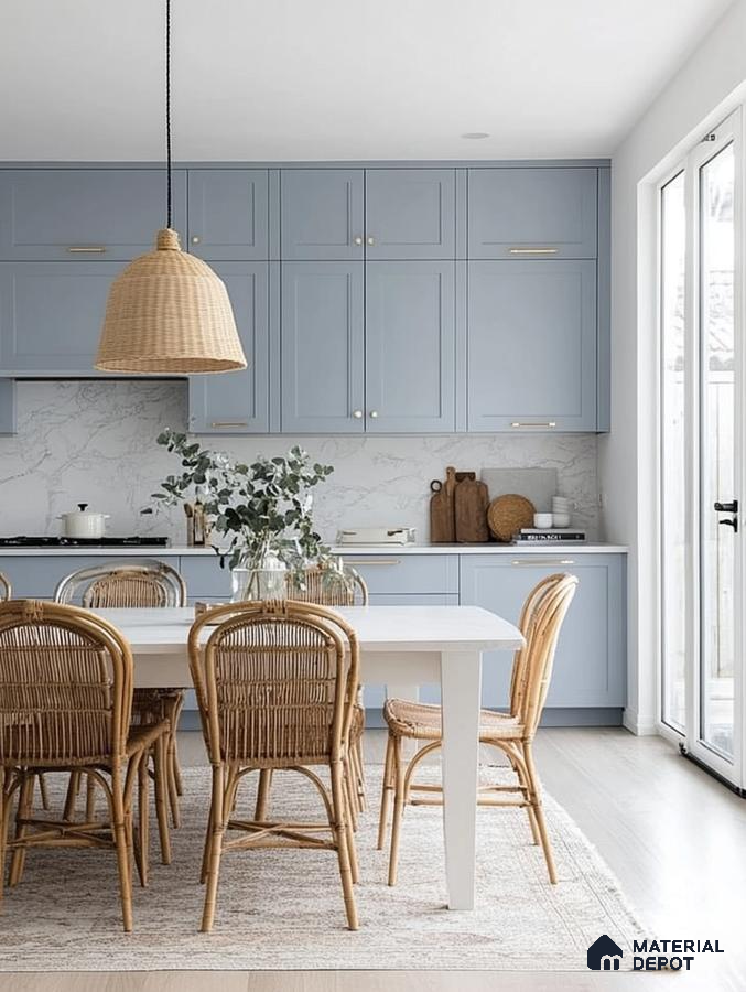 Bright and Airy Kitchen with Stylish Accents | Material Depot