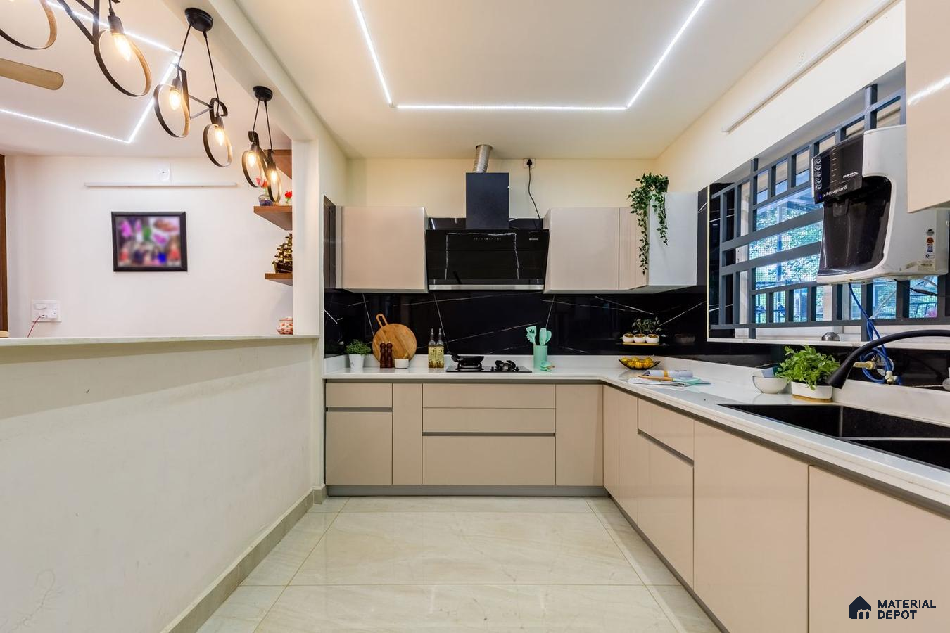 Budget-friendly modular kitchen and house design in Kochi