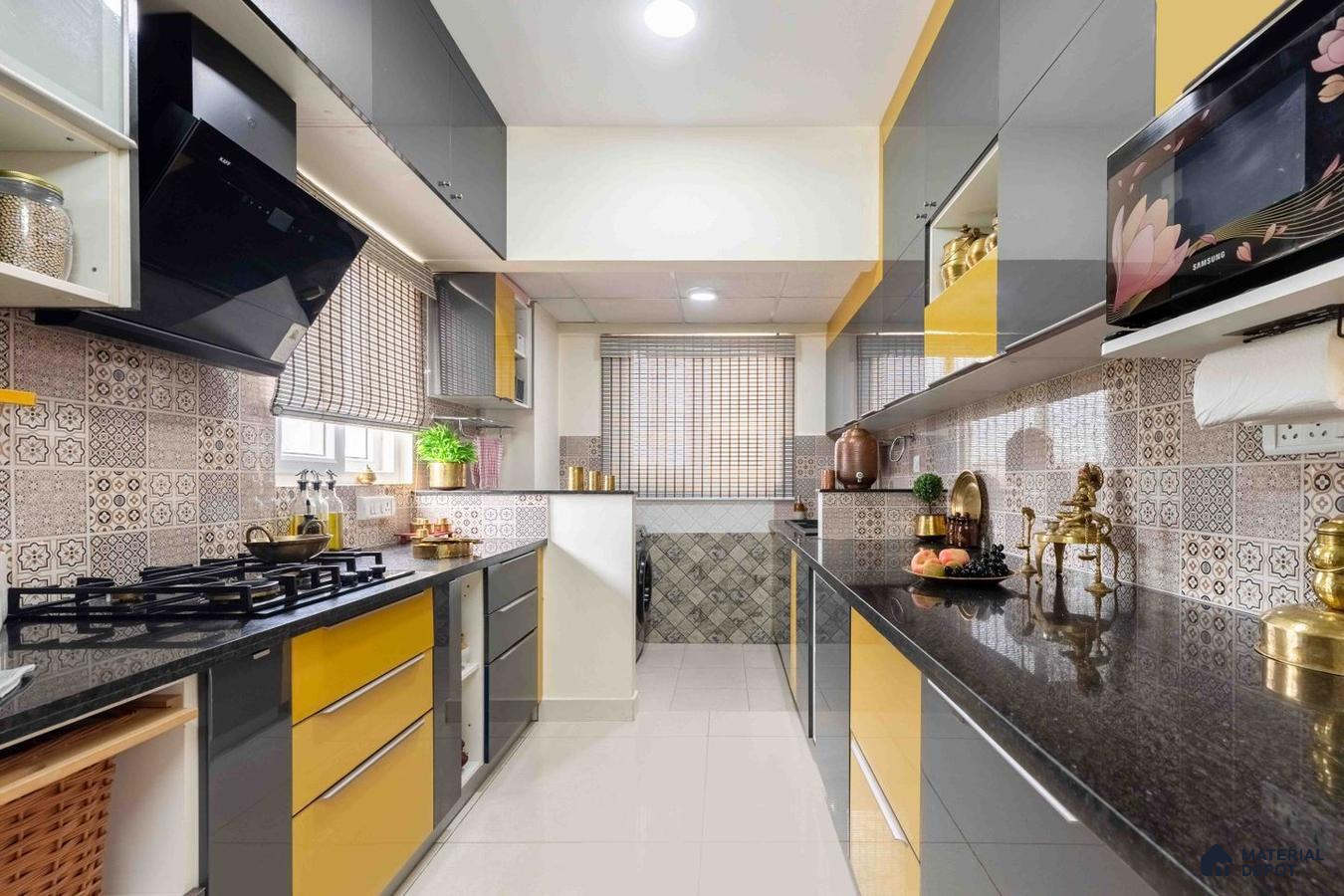 Sleek Elegance: 2 BHK in Chennai with Parallel Kitchen