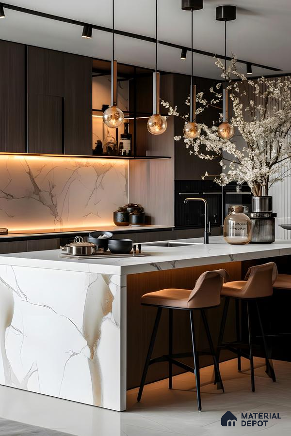 Chic and Modern Kitchen Island Elegance | Material Depot
