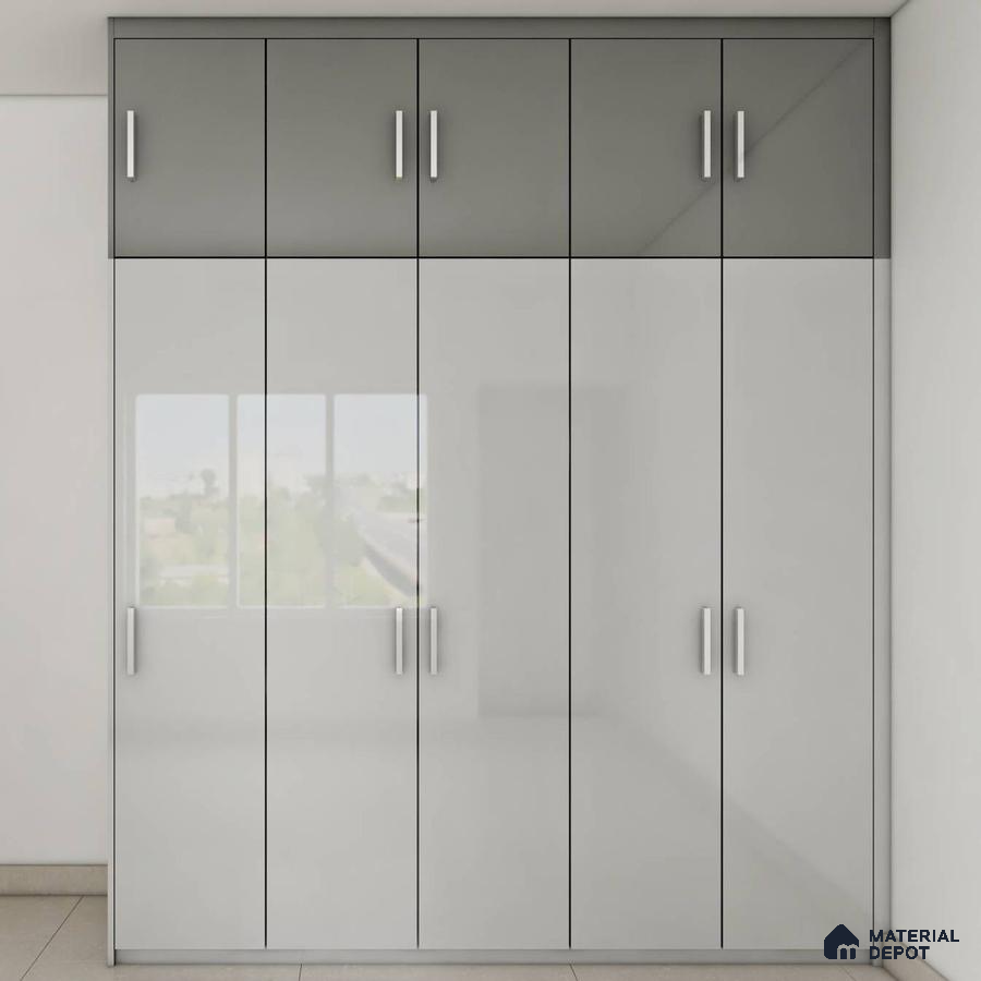 Dual-Toned Modern Wardrobe - Chic Harmony.