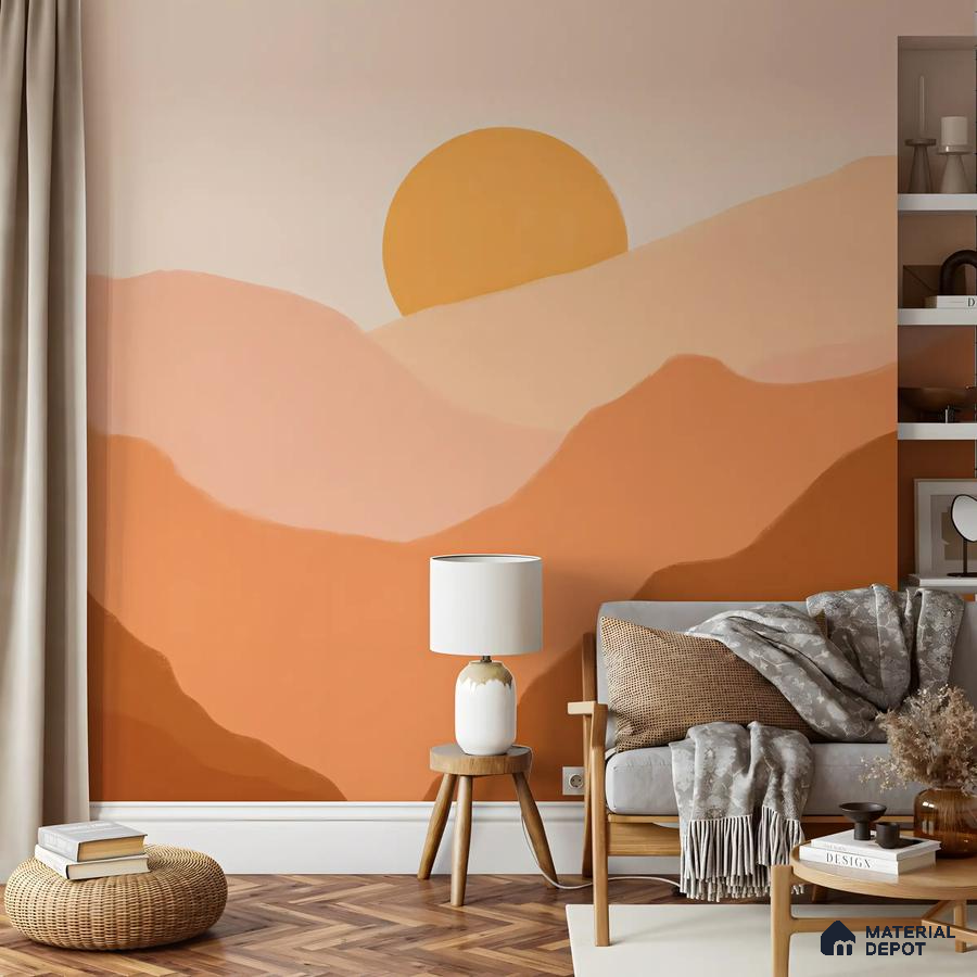 Desert Sunset Mural Lounge | Material Depot
