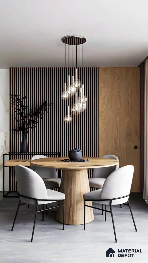 Dining Hall With Modular Louvers | Material Depot