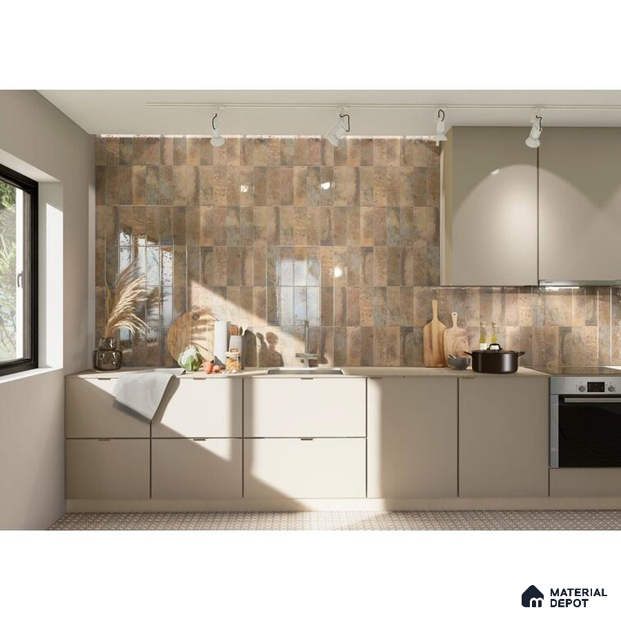 Earthy Toned Creamy Elegance Synergy in the Rustic Kitchen | Material Depot