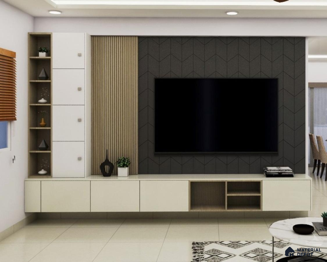 Sleek TV Cabinet with Ample Storage Solution