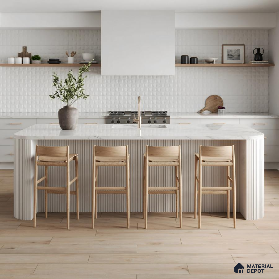 Functional and Spacious Design Kitchen Design Interior Design Prestige Serenity Shores Whitefield | Material Depot