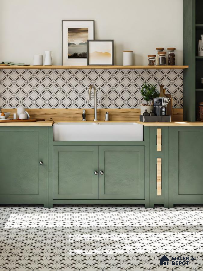 Functional Chic: A Glimpse into a Stylishly Practical Kitchen Setup | Material Depot