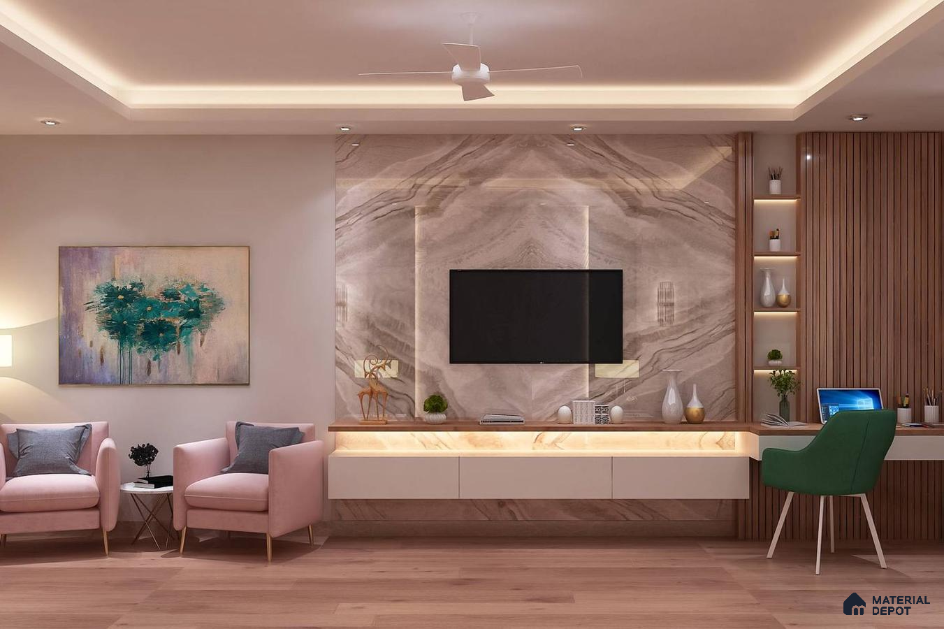 Marble TV Unit Elegance