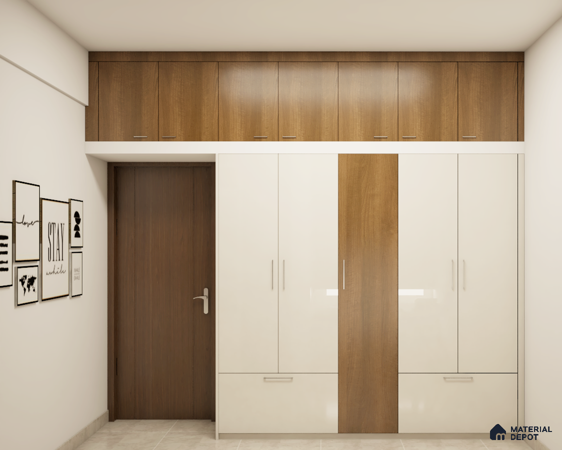 Contrast Wardrobe: Wood & White Elegance