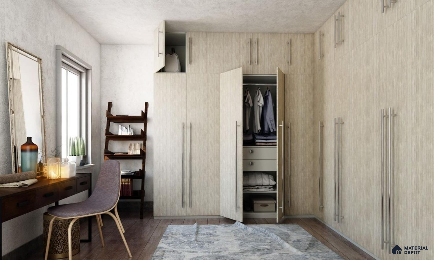Light Wood Wardrobe at Material Depot