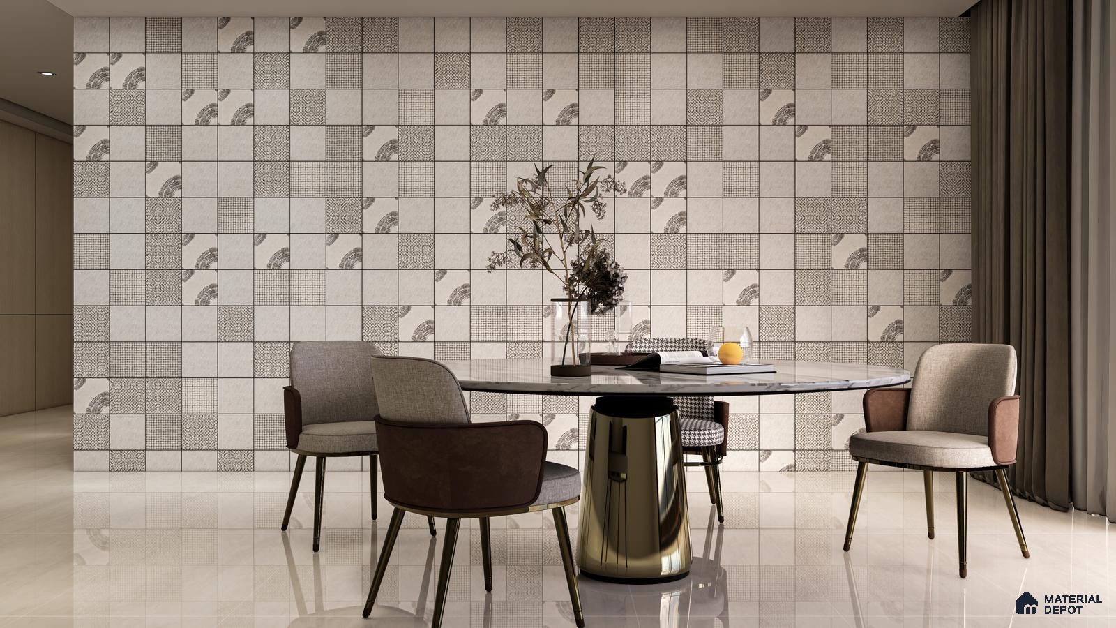 Minimalist Ethnic-Inspired Wall Tiles for Dining Areas | Material Depot