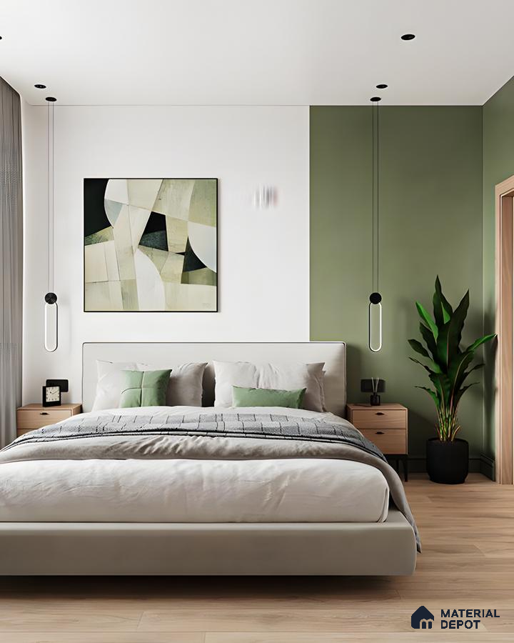 Modern Minimalist Haven: A Tranquil Bedroom Retreat | Material Depot