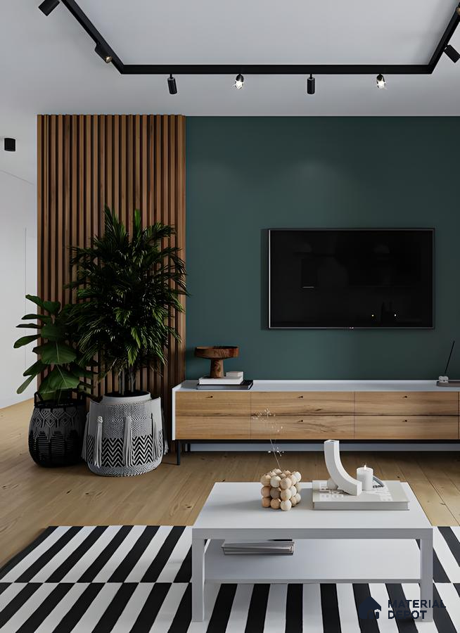 Modern Minimalist Living Space With Natural Accents | Material Depot