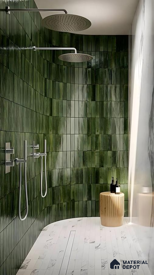 Natural Retreat: A Modern Bathroom with Wooden Accents | Material Depot