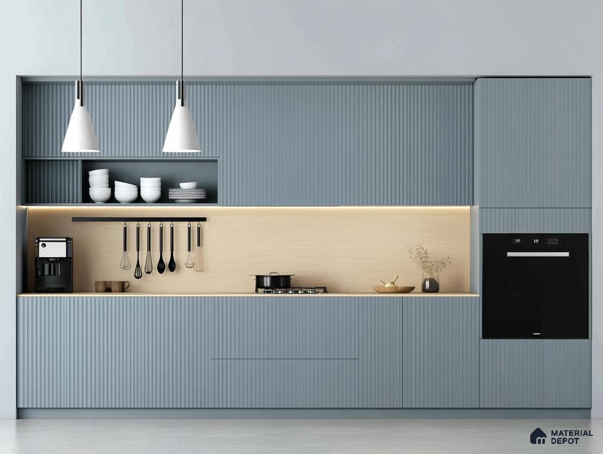 Scandinavian Style Kitchen with Integrated Lighting | Material Depot