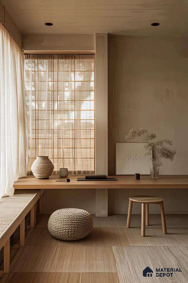 Serene Japanese-Inspired Minimalist Retreat | Material Depot
