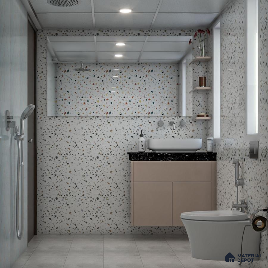 White & Granite Bath Retreat
