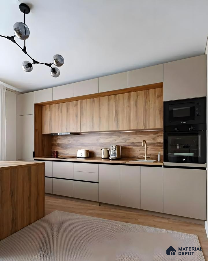 Sleek Beige Modern Kitchen Oasis | Material Depot