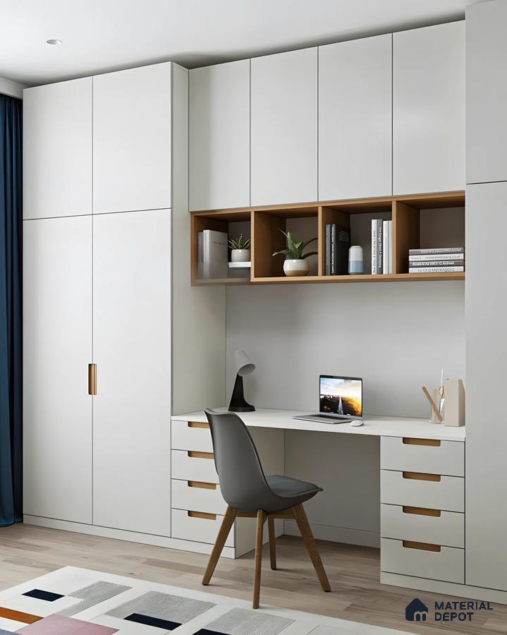 Sleek Laminate With Wooden Flooring Units | Material Depot