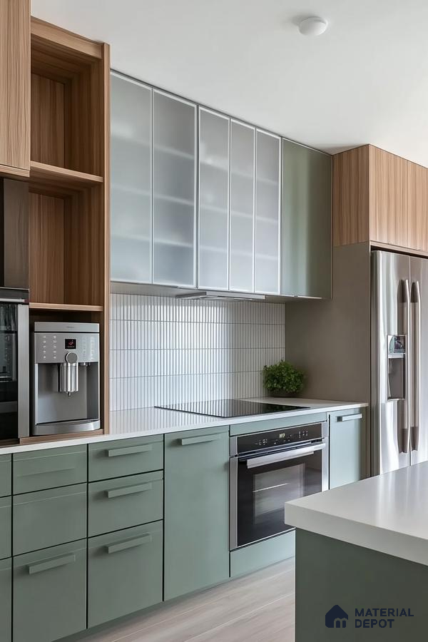 Sleek Modern Kitchen with a Touch of Nature | Material Depot