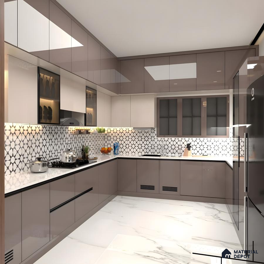 Sleek Modern Kitchen With Integrated Appliances And Minimalist Design | Material Depot