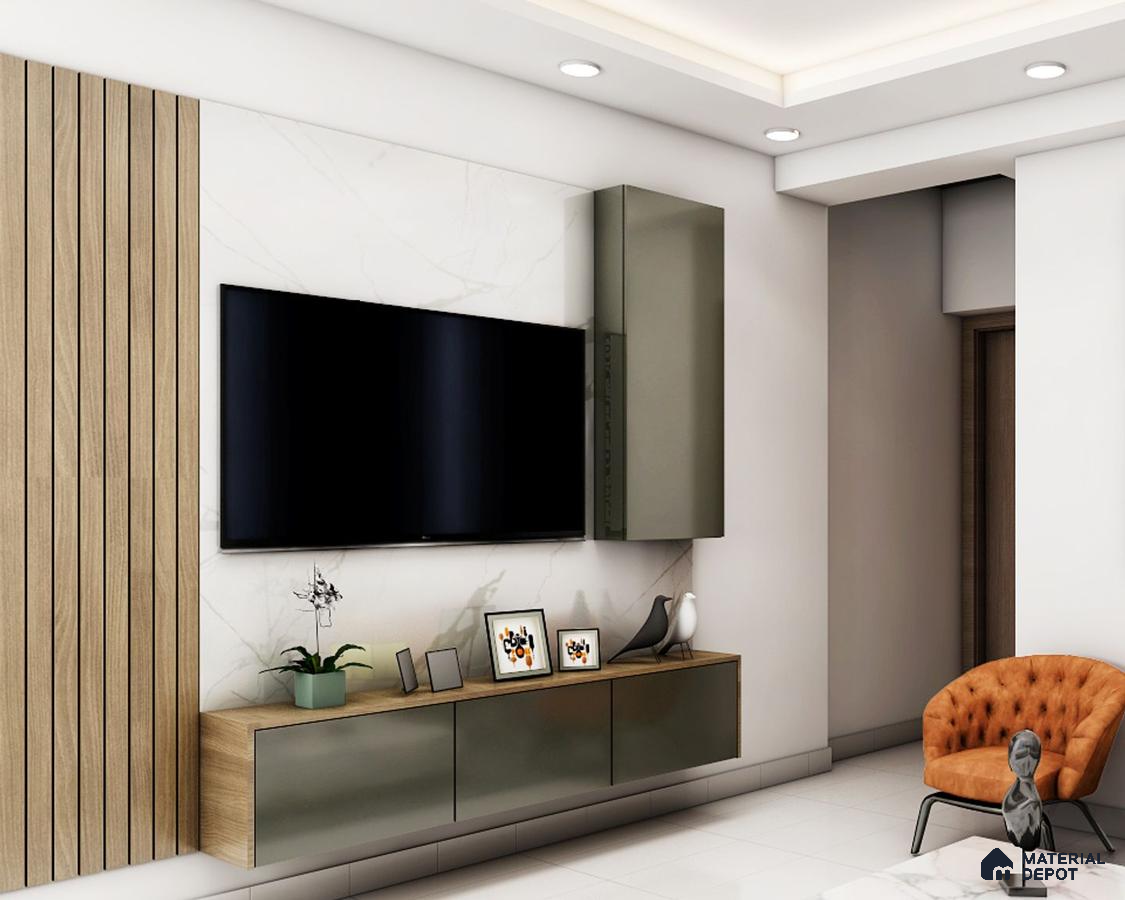Brown TV Console Chic