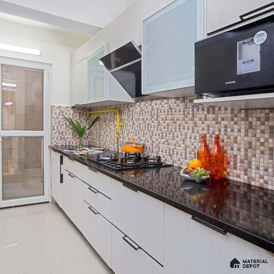 3 BHK Noida: Sleek Kitchen